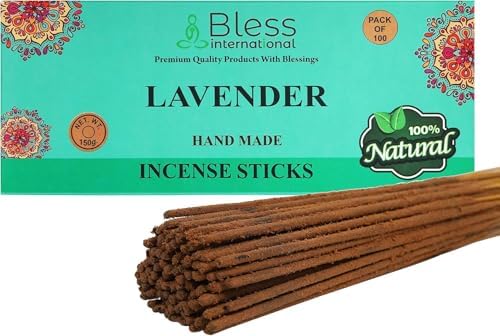 Bless Lavender 100 Natural Hand Dipped Incense Sticks 100 Sticks