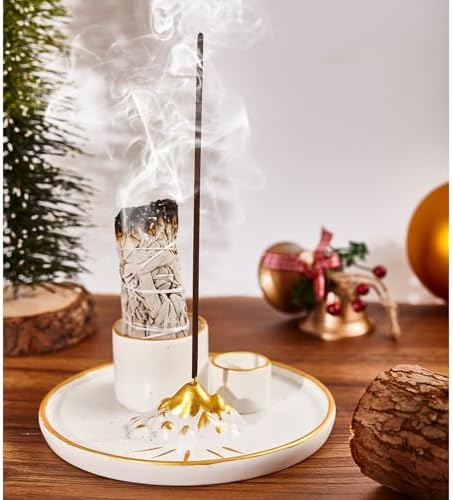 5 in 1 Incense Holder with Candle and Ash Catcher