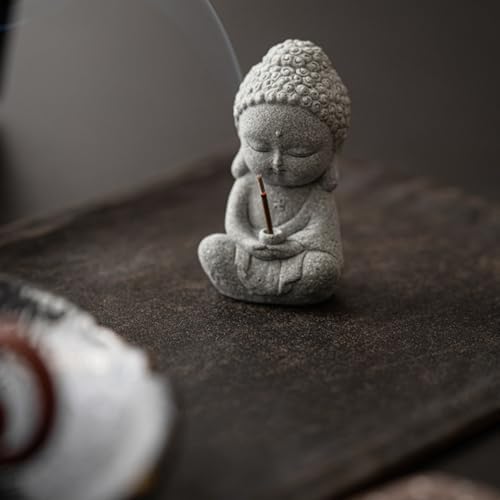 Buddha Incense Holder - Sakyamuni Blue Sandstone Burner