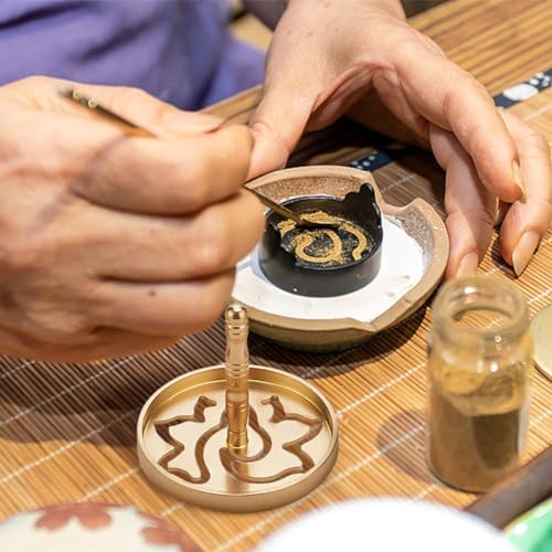 WEBEEDY 3 Pcs Brass Incense Press Set for DIY Home Fragrance