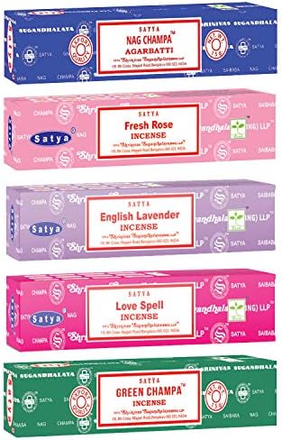 Satya Nag Champa Incense Sticks 5 Pack Romance