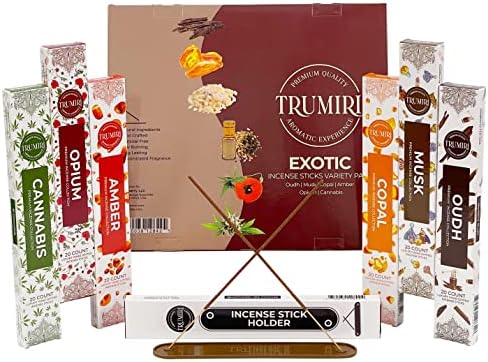 Exotic Incense Sticks Variety Pack - 120 Incense Sticks