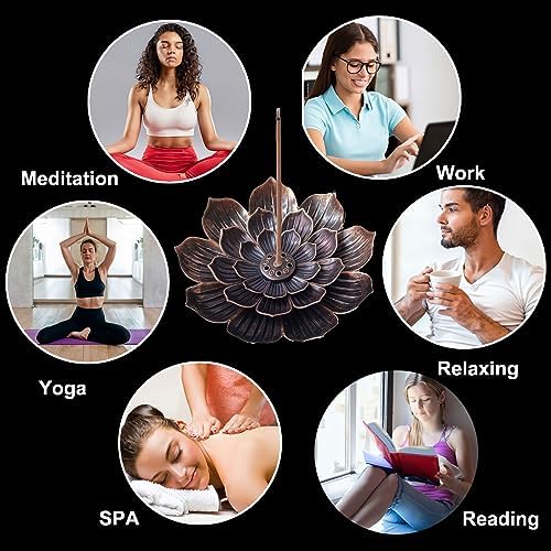 HIPASLO Incense Holder Burner 2 Pack Bronze