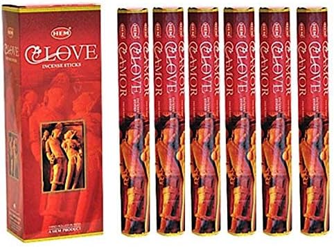 HEM Love Incense 6 x 20 Stick Tubes Box