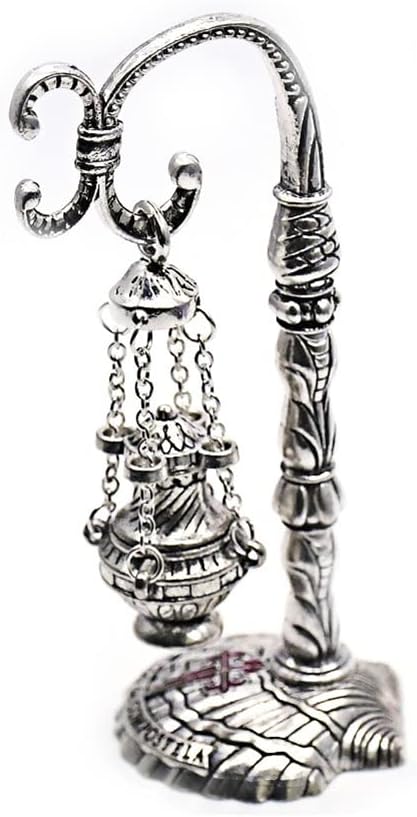 Brass Burners Hanging Censer Charcoal Incense Holder Cross Decor