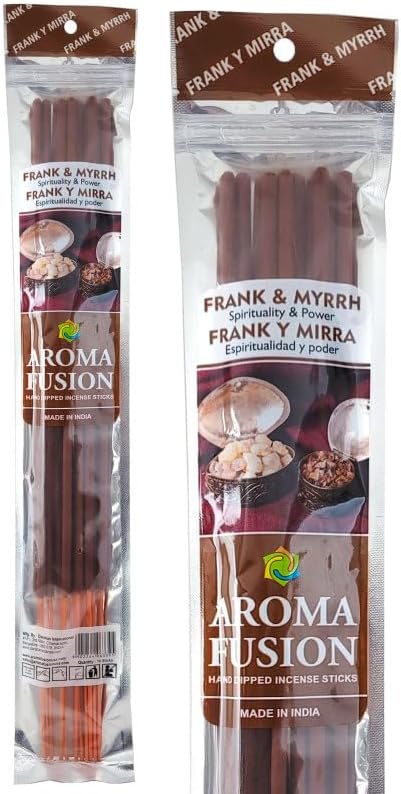 3-Piece Aroma Fusion 19 Jumbo Hand Dipped Incense - Frank Myrrh Scent