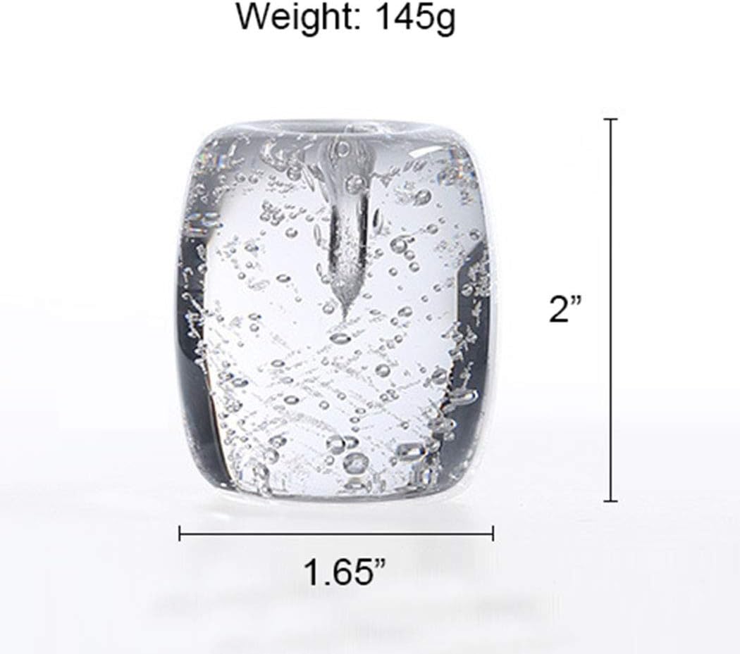 Clear Artificial Crystal Incense Stick Holder with Bubbles Design