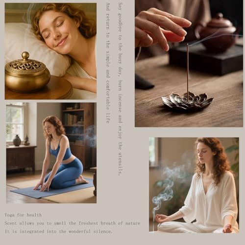 31 Pcs Brass Incense Burner Set for Yoga and Meditation