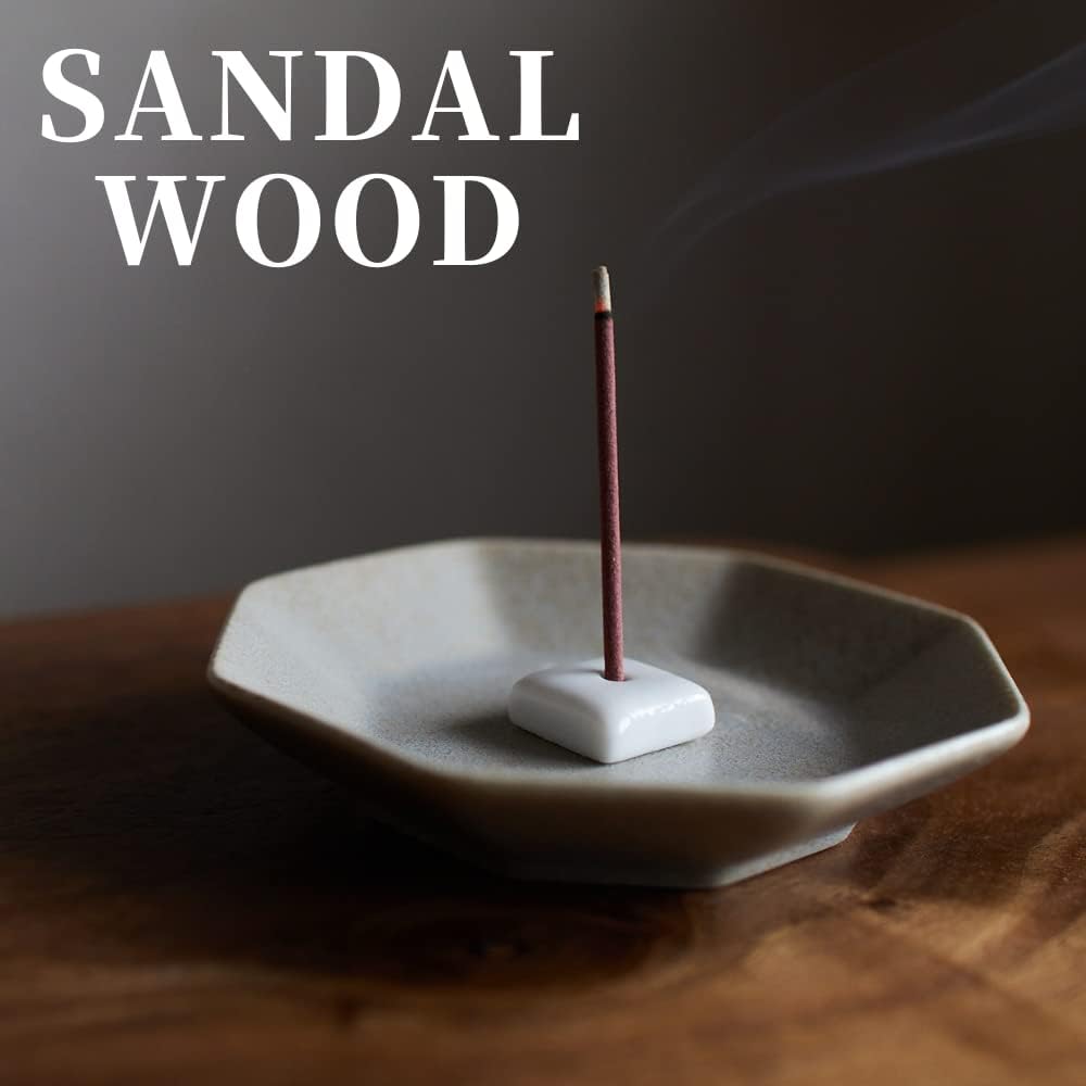 ROUNDS Japanese Incense Sandalwood 30pcs Stick With Holder