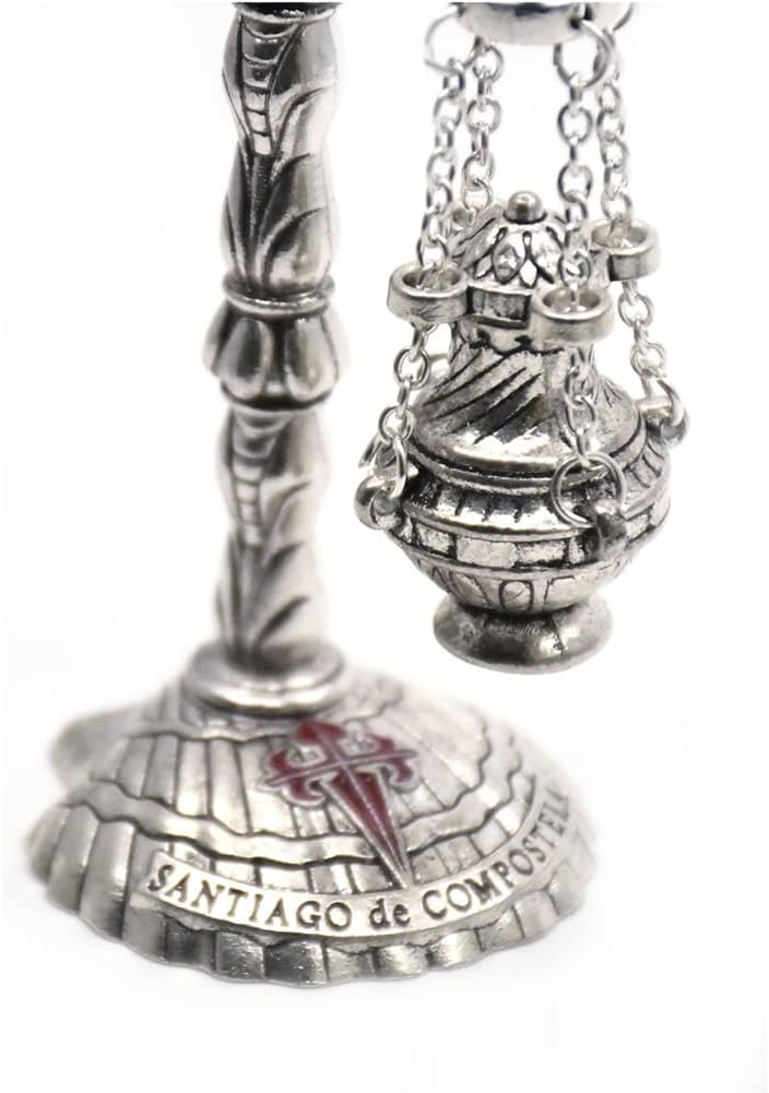 Brass Burners Hanging Censer Charcoal Incense Holder Cross Decor