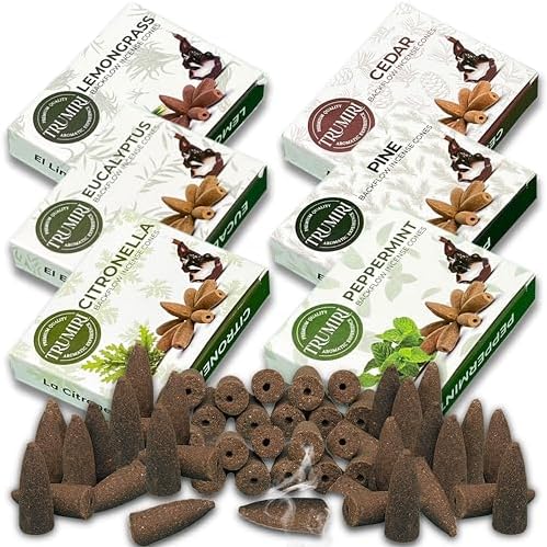 Leafy Backflow Incense Cones Variety Pack 60