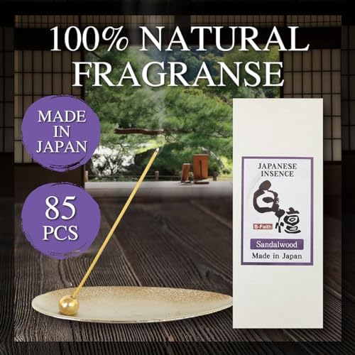 B-Faith Natural Sandalwood Incense Sticks 85 Sticks