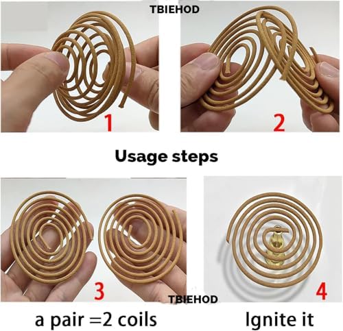 Natural Agarwood Coils Incense 40PCS Long Lasting 2 Hours