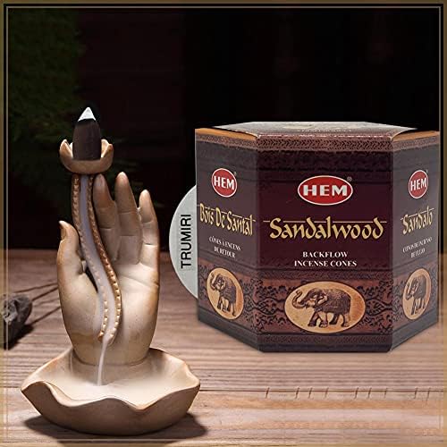 Sandalwood Backflow Incense Cones for Aromatic Waterfall