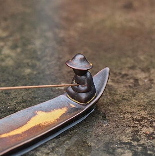 Fishing Boat Ceramic Incense Stand
