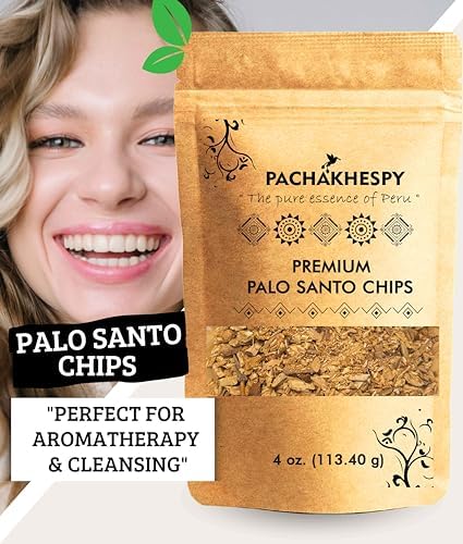 PACHAKHESPY Palo Santo Incense Chips 4 oz Natural
