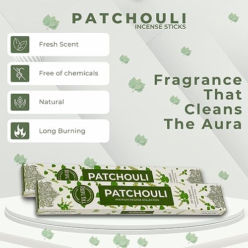 Patchouli Incense Sticks - 40 Sticks Dual Pack