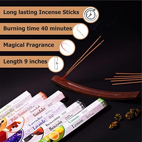 ARO VATIKA Palo Santo Hexa Incense Sticks Set of 120
