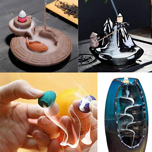 120PCS Backflow Incense Cones with 8 Natural Scents