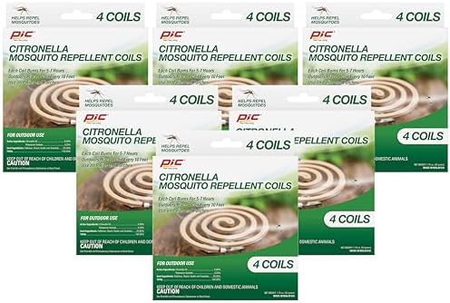 PIC Citronella Coils 6 Pack 24 Total