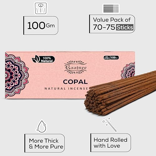 100 Natural Copal Incense Sticks 100 gm Pack