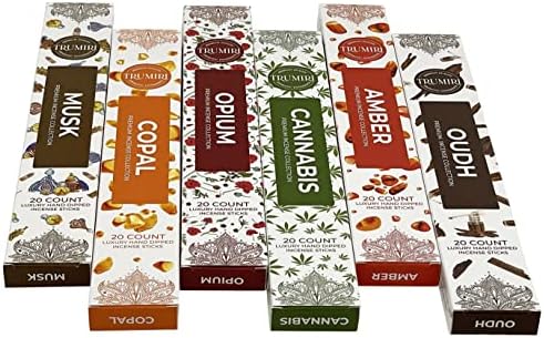 Exotic Incense Sticks Variety Pack - 120 Incense Sticks