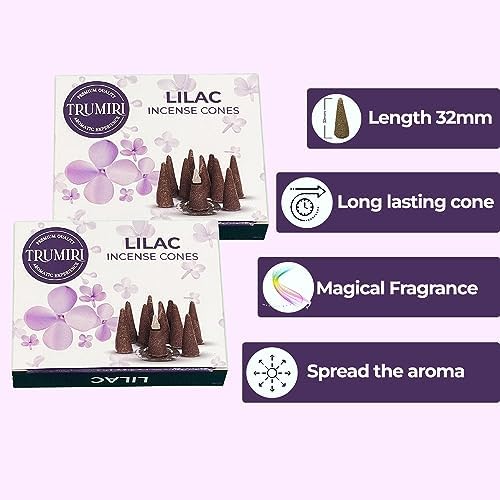 Lilac Incense Cones - 20 Cone Incense - Dual Pack
