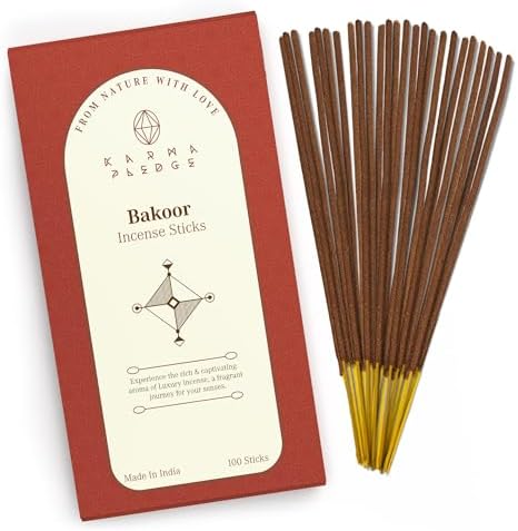 KARMAPLEDGE Bakhoor Incense Sticks 100 Count Natural Aromatic