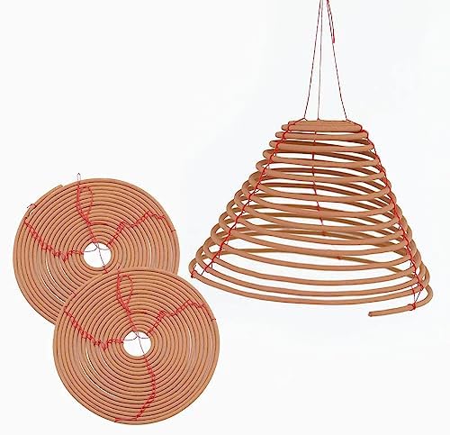 FOUCILO Citronella Incense Coil 36 Hours Burn 3 Pack
