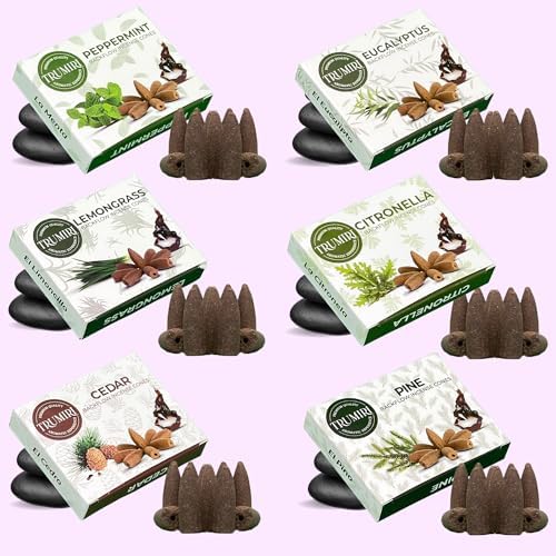 Leafy Backflow Incense Cones Variety Pack 60