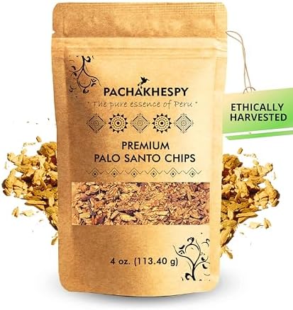 PACHAKHESPY Palo Santo Incense Chips 4 oz Natural