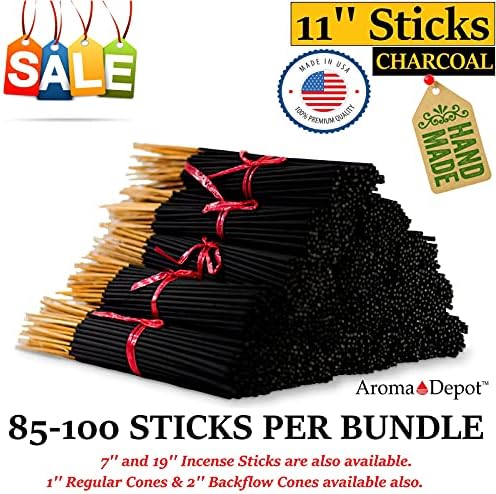 Aroma Depot 2 Inch Lavender Charcoal Incense Cones 45-50 Pack