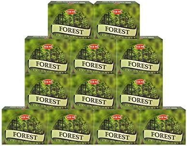 HEM Forest Pack of 12 Incense Cones Boxes 10 Each