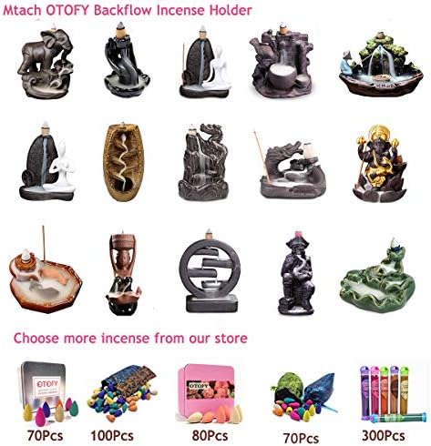 120PCS Backflow Incense Cones with 8 Natural Scents