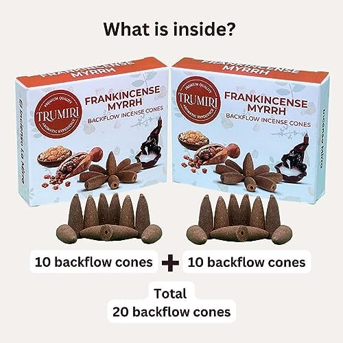 Frankincense Myrrh Backflow Incense - 20 Cones Dual Pack
