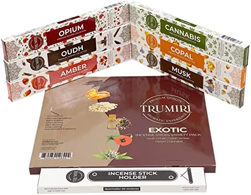 Exotic Incense Sticks Variety Pack - 120 Incense Sticks