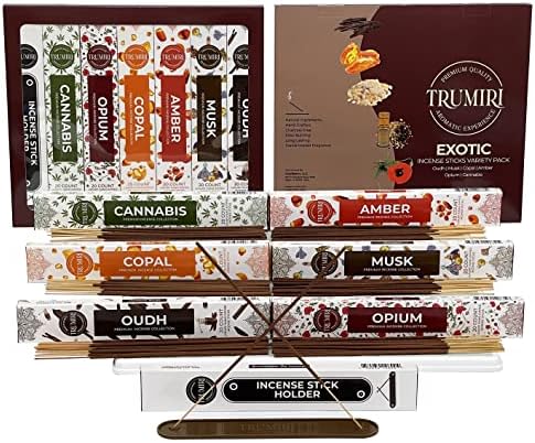 Exotic Incense Sticks Variety Pack - 120 Incense Sticks