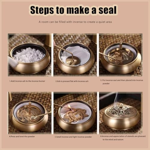 31 Pcs Brass Incense Burner Set for Yoga and Meditation