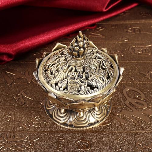 Kodrily Lotus Cone Incense Holder Mini Vintage Charcoal Burner
