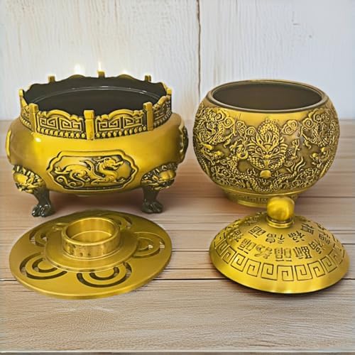 Spinning Brass Incense Burner with 360 Degree Rotation