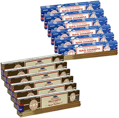 TRUMIRI Nag Champa and Palo Santo Incense Sticks with Holder Set