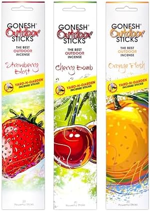 Gonesh Outdoor Incense Sticks Variety Pack
