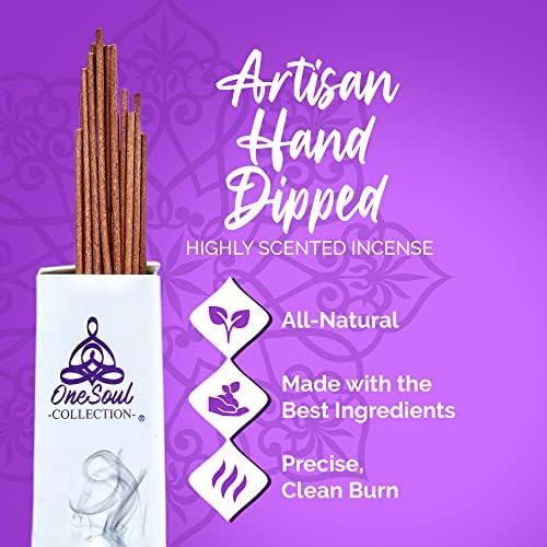 Lavender Vanilla Incense Sticks with Metatrons Cube Design Pack of 20