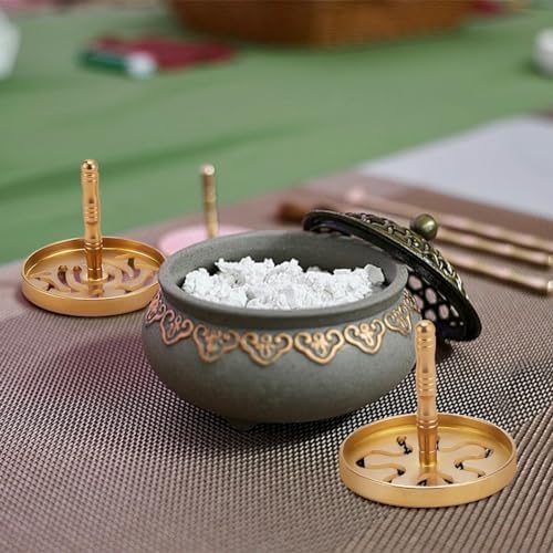 WEBEEDY 3 Pcs Brass Incense Press Set for DIY Home Fragrance