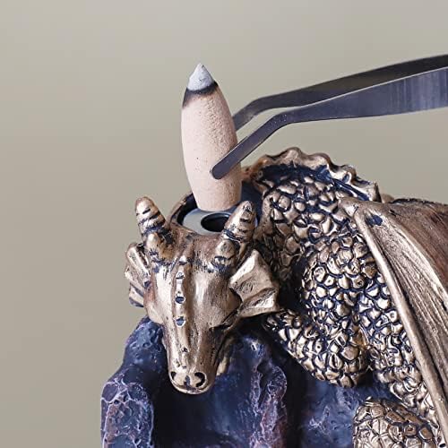Golden Dragon Backflow Incense Burner with 100 Cones