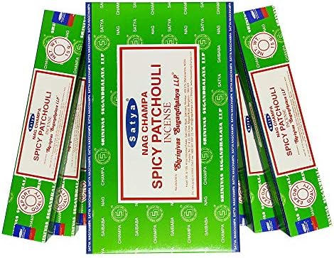 Satya Spicy Patchouli Incense Sticks Economy Pack
