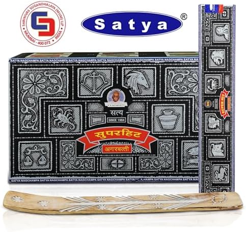 Satya Super Hit Incense Sticks 15gmx12 with Raajsee Holder