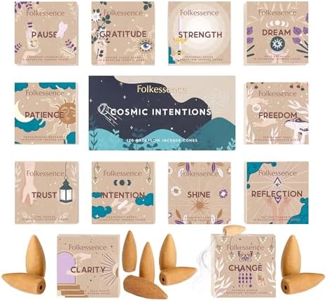 Folkulture Backflow Incense Cones Set of 12