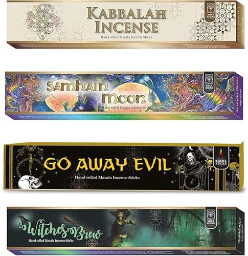 Soul Sticks 4 Pack Natural Incense Sticks Variety