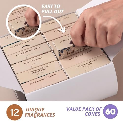 Folkulture Backflow Incense Cones Set of 12